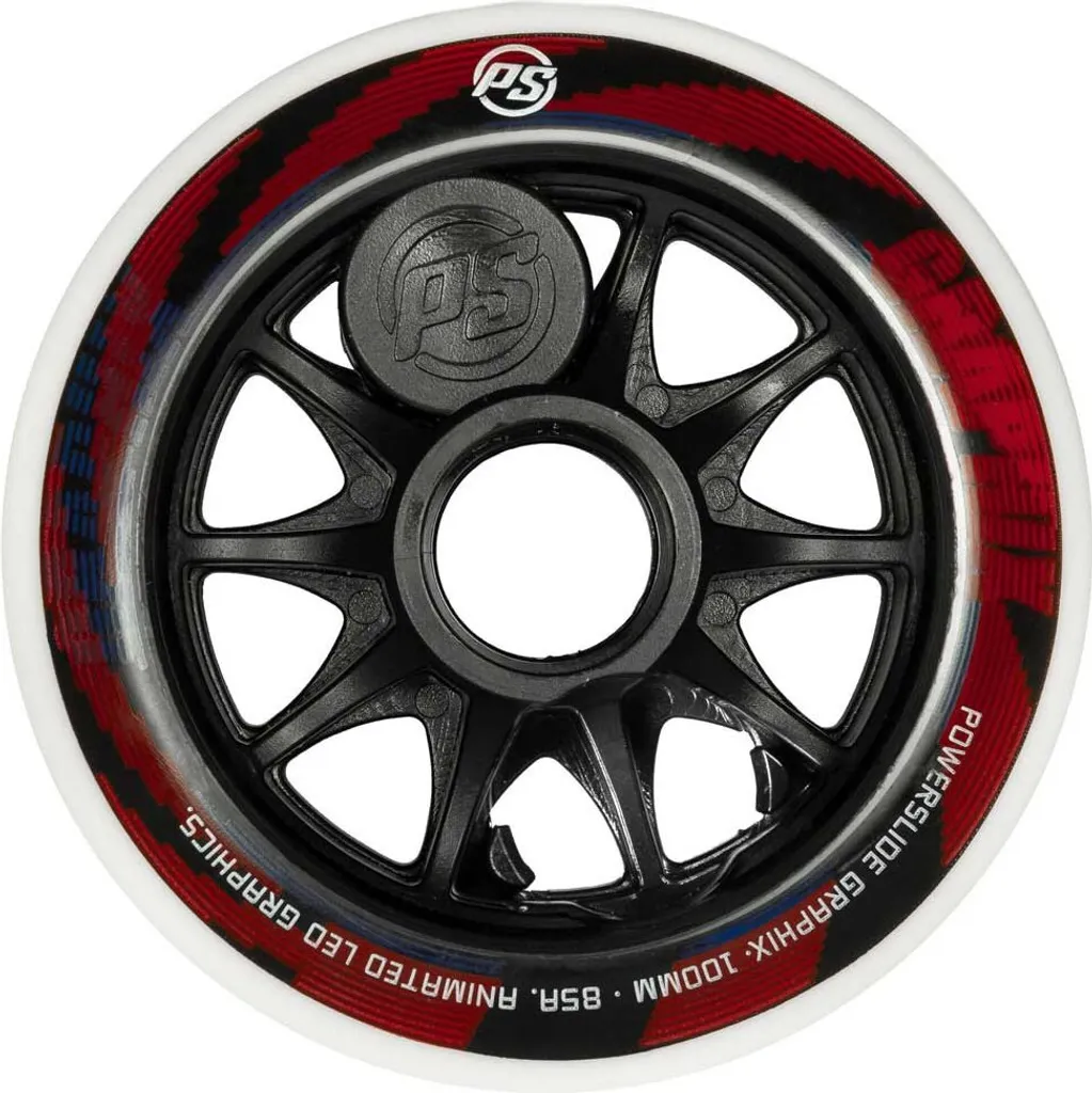 Roue 125mm Powerslide Graphix Naked 85A avec Gomme Polyuréthane Réactive - 2