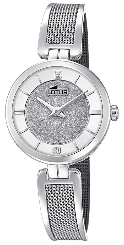 Montre Lotus 18602/1 Femme - Acier Inoxydable et Cadran Argenté Lumineux