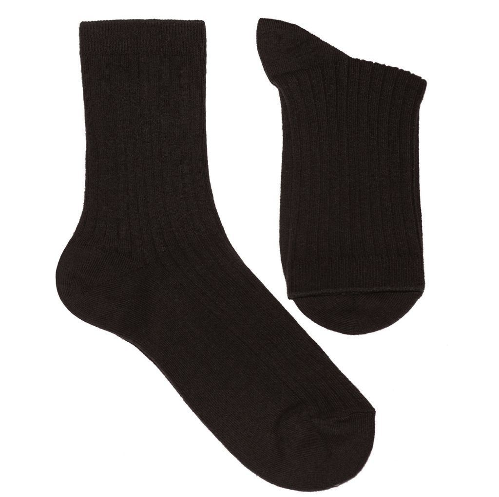 Herren Socken aus Baumwolle Rippe Braun Größe 43-46