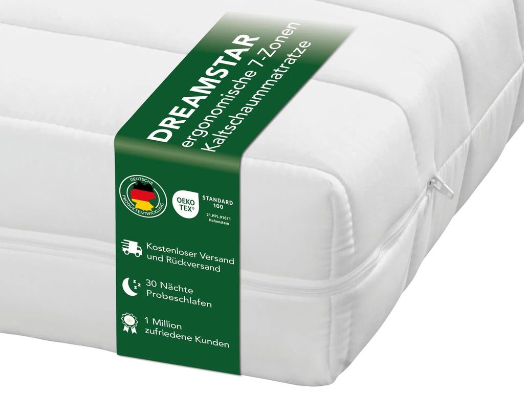 Ergonomická 7-zónová matrac z studenej peny | 180 x 200 cm Obrázok produktu 