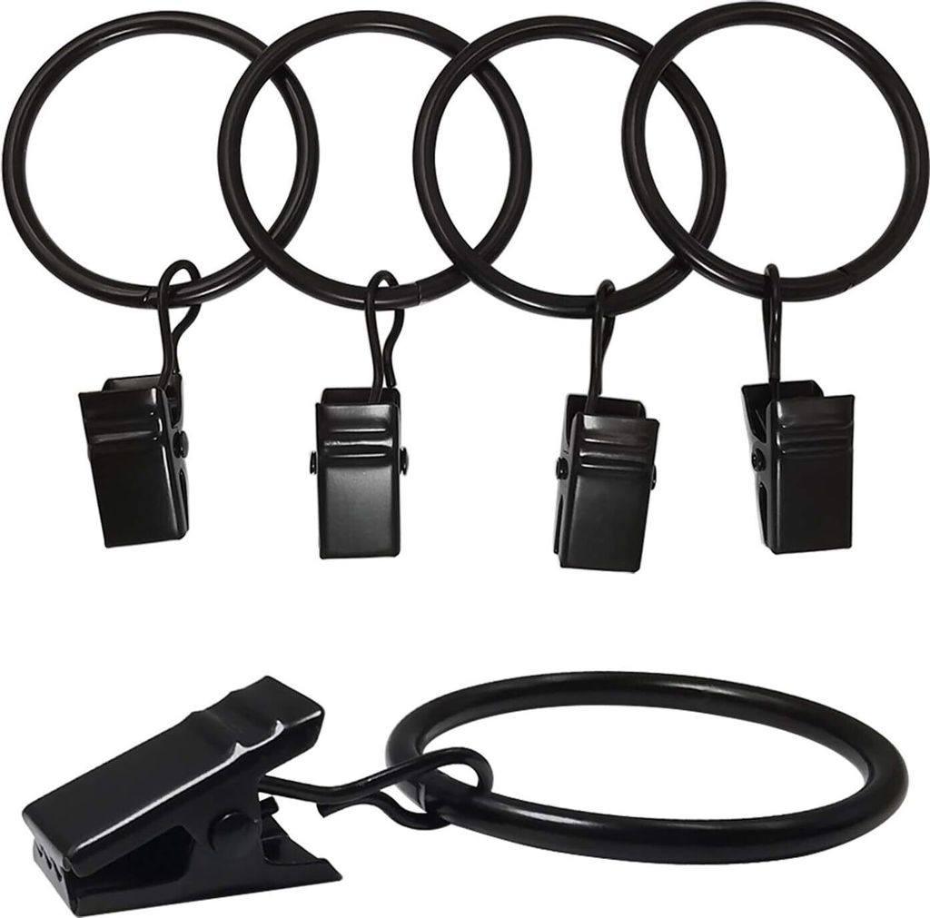 INF Vorhangringe und -klammern - 20er-Pack 3x2,5cm Produktbild 