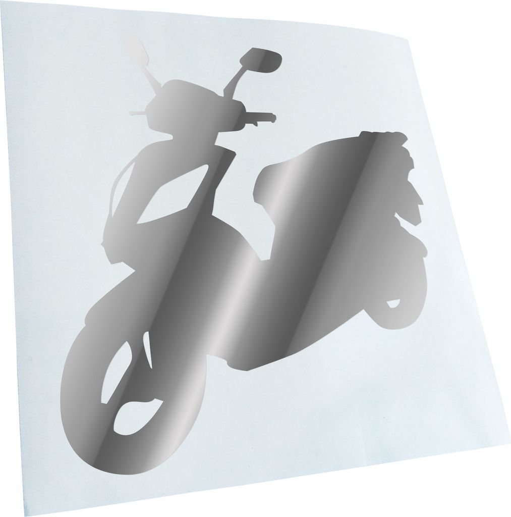 Kiwistar - Autoaufkleber - Scooter Custom Roller Heckscheibenaufkleber - Aufkleber für Auto Kfz Fahrrad, LKW, Truck Mofa