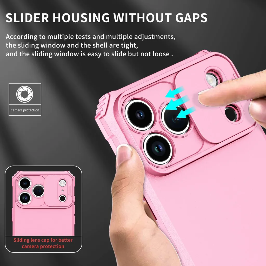 Offerta Custodia iPhone 17 Pro Rosa Rugged: Protezione e Stand - 2