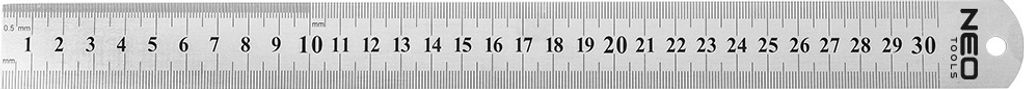 NEO TOOLS Linearmessgerät Linearmaßstab Messlatte 30 cm, Produktbild 
