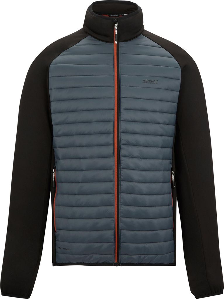 Regatta - "Clumber" Hybridjacke für Herren RG12276 (M) (Sturmgrau/Schwarz)