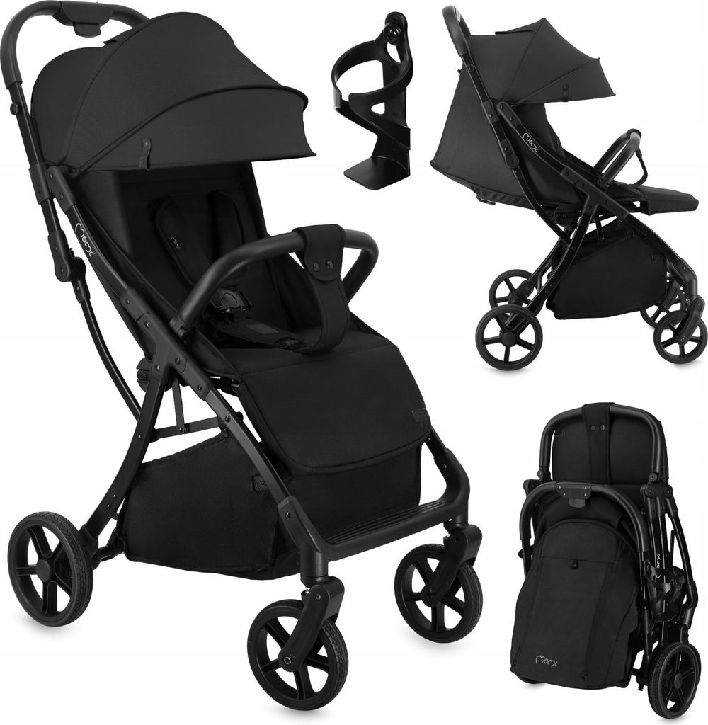 Selbstfaltender 5-Punkt-Kinderwagen, Verstellbar Bis 22 Kg Mit Schwenkbarem Kopfteil