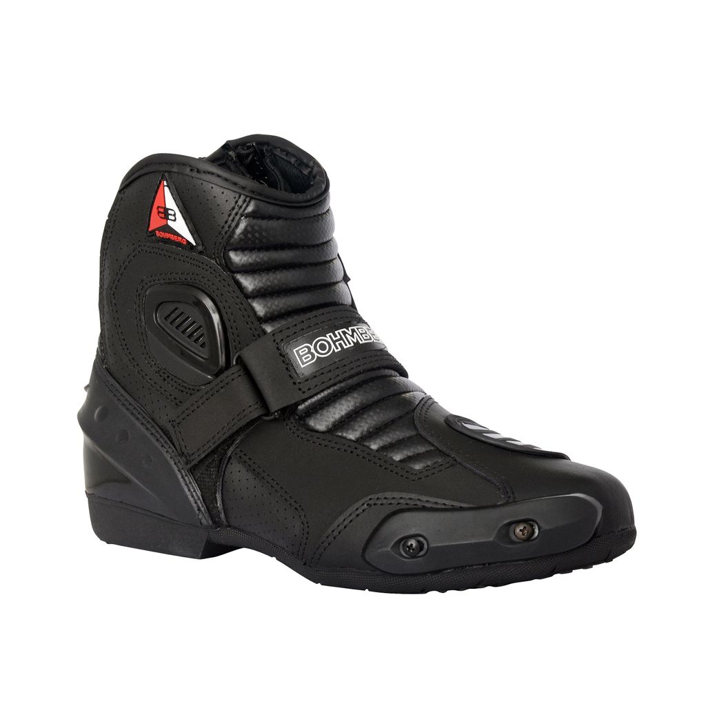 Bohmberg Audax Herren Motorradstiefel-Biker Boots-Sport Motorrad Stiefel aus echtem Leder-Leicht und Atmungsaktiv, mit verstärkten Protektoren - E...