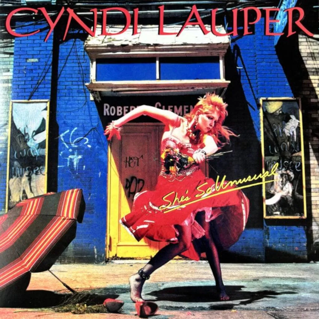 Cyndi Lauper She's So Unusual Vinyle Rouge Réédition LP de Collection
