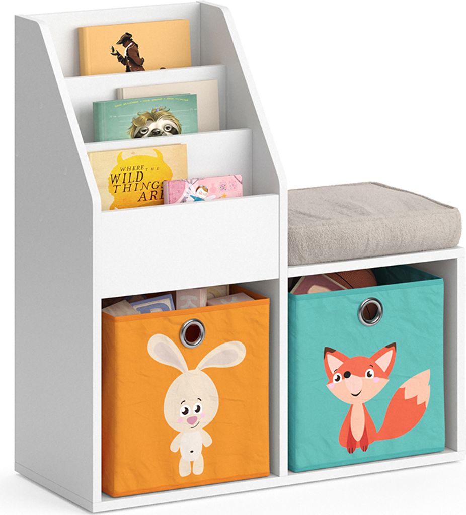 Kinderregal Vicco Luigi Weiß 72 x 79 cm Mini, mit 2 Produktbild 