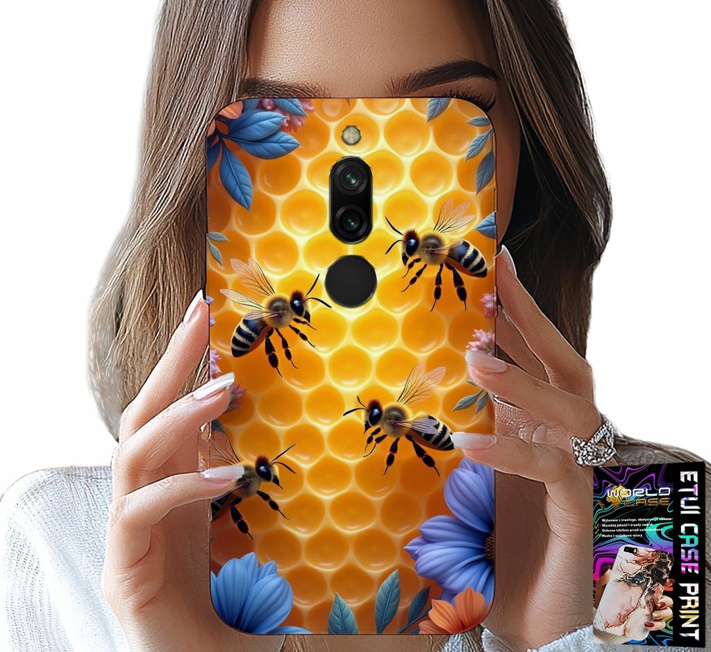 Gehäuse Für Xiaomi Redmi 8 - Bienenstock Wabe Zurück Fall