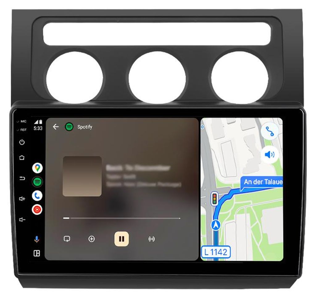 Autoradio Android 9 pouces 64 Go pour VW Touran 1T Image du produit 