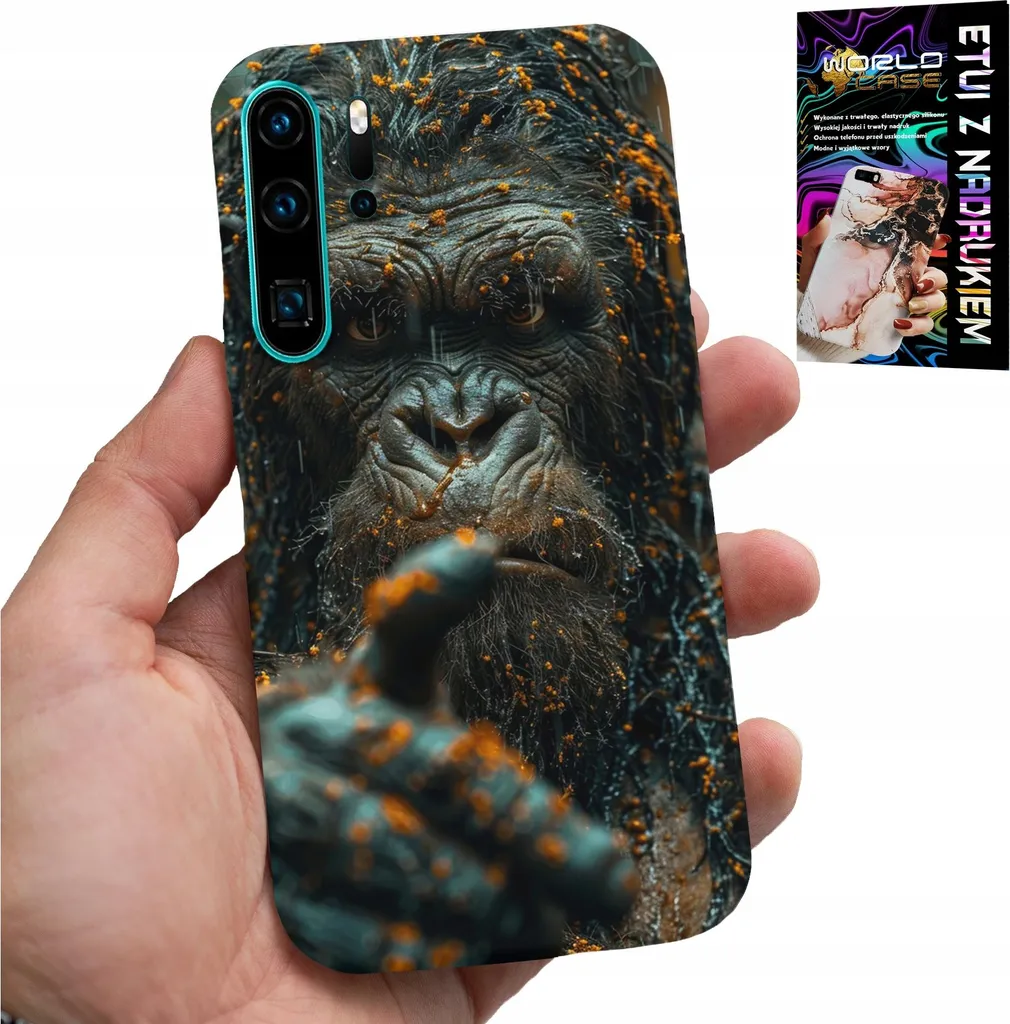 Custodia Design Gorilla Huawei P30 Pro - Cover Animali + Screen Protector