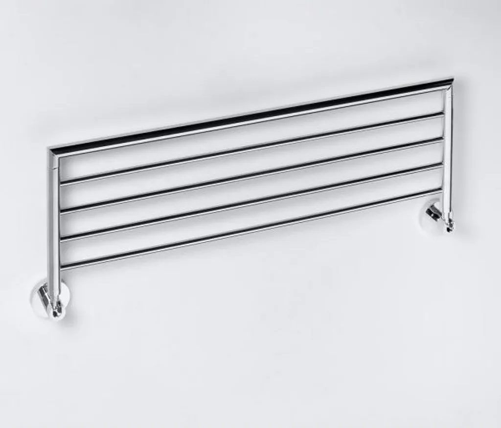 Porte-serviettes inclinable OMEGA en laiton chromé - 65,5x5,5x27cm