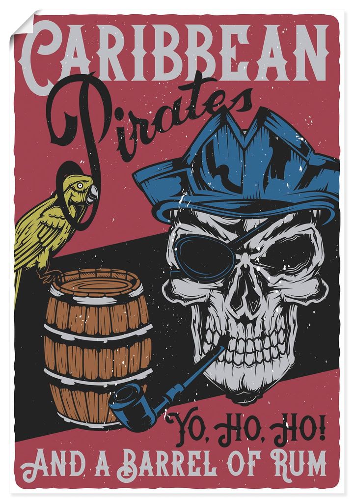 ARTland Poster Piraten Größe: 70x100 cm