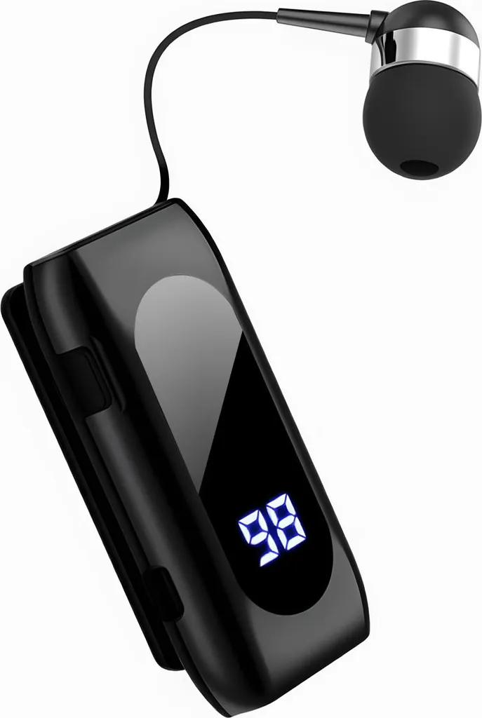 Business Bluetooth Kopfhörer, In Ear Stereo V4.1 Clip On Bluetooth Headset mit Mikrofon,120H Standby, Dual Wheat Noise Reduction für Fitness,Fahren