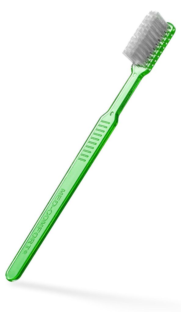 MED-Comfort - Einmal-Zahnbürste mit Zahnpasta - lime - 100 Produktbild 