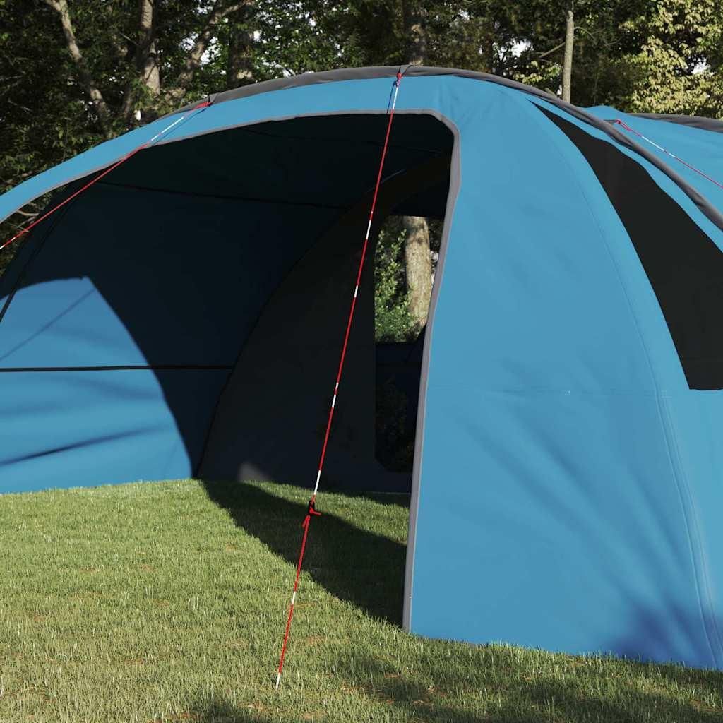 (Design 2026) Tunnelzelt mit Dach Blau und Grau 700 x 590 x 215cm - HOMMIE 742782 - Campingzelte