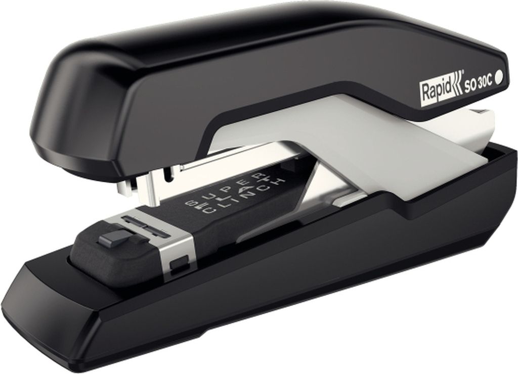 Heftgerät Supreme Omnipress SO30C Metall 30 Blatt schwarz/grau Packung mit 6 Stück