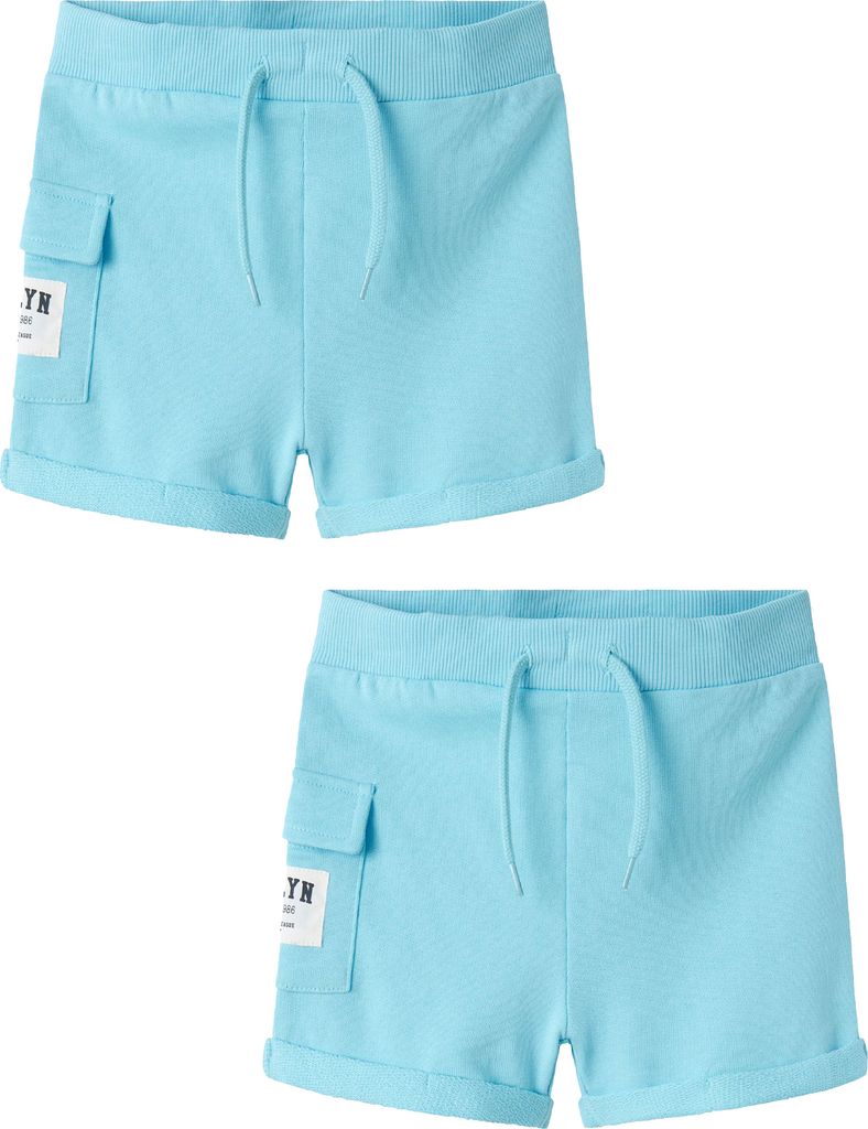 NAME IT Shorts 2er-Set elastischer Bund Kordelzug Größe: Produktbild 