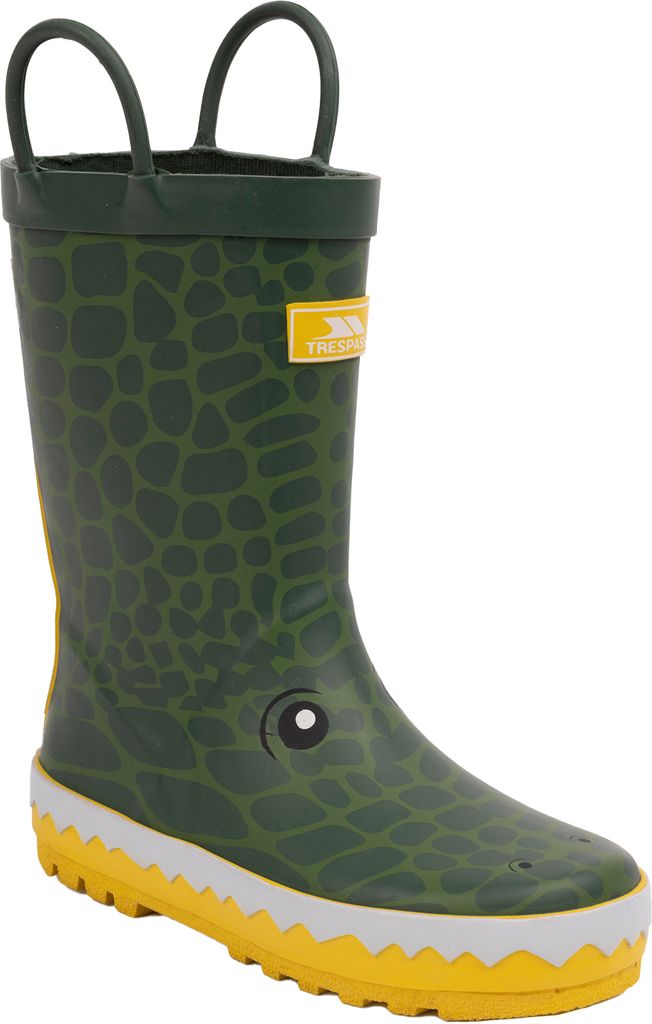 Trespass - Kinder Gummistiefel, Krokodil TP6775 (24 EU) (Grün/Gelb)