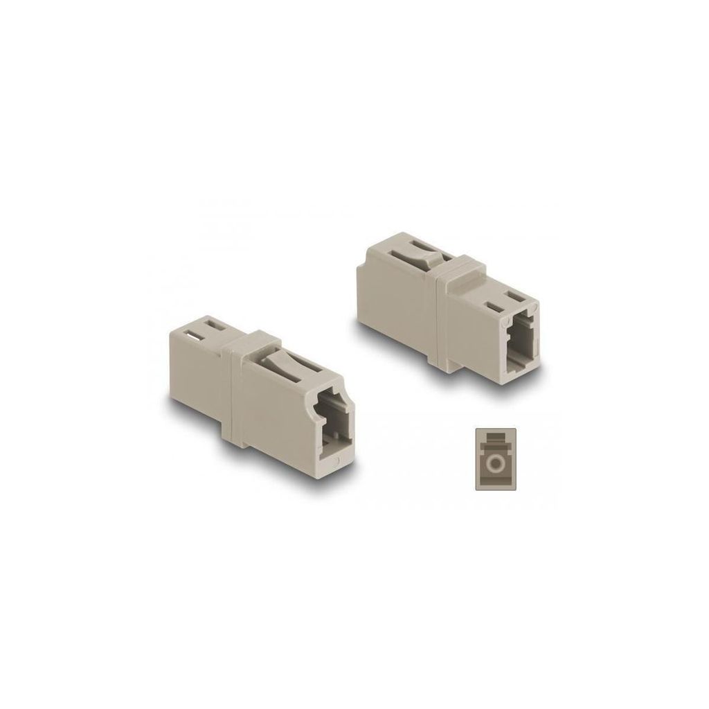 DELOCK LWL Kupplung LC Simplex Bu zu LC Simplex Bu OM1/OM2