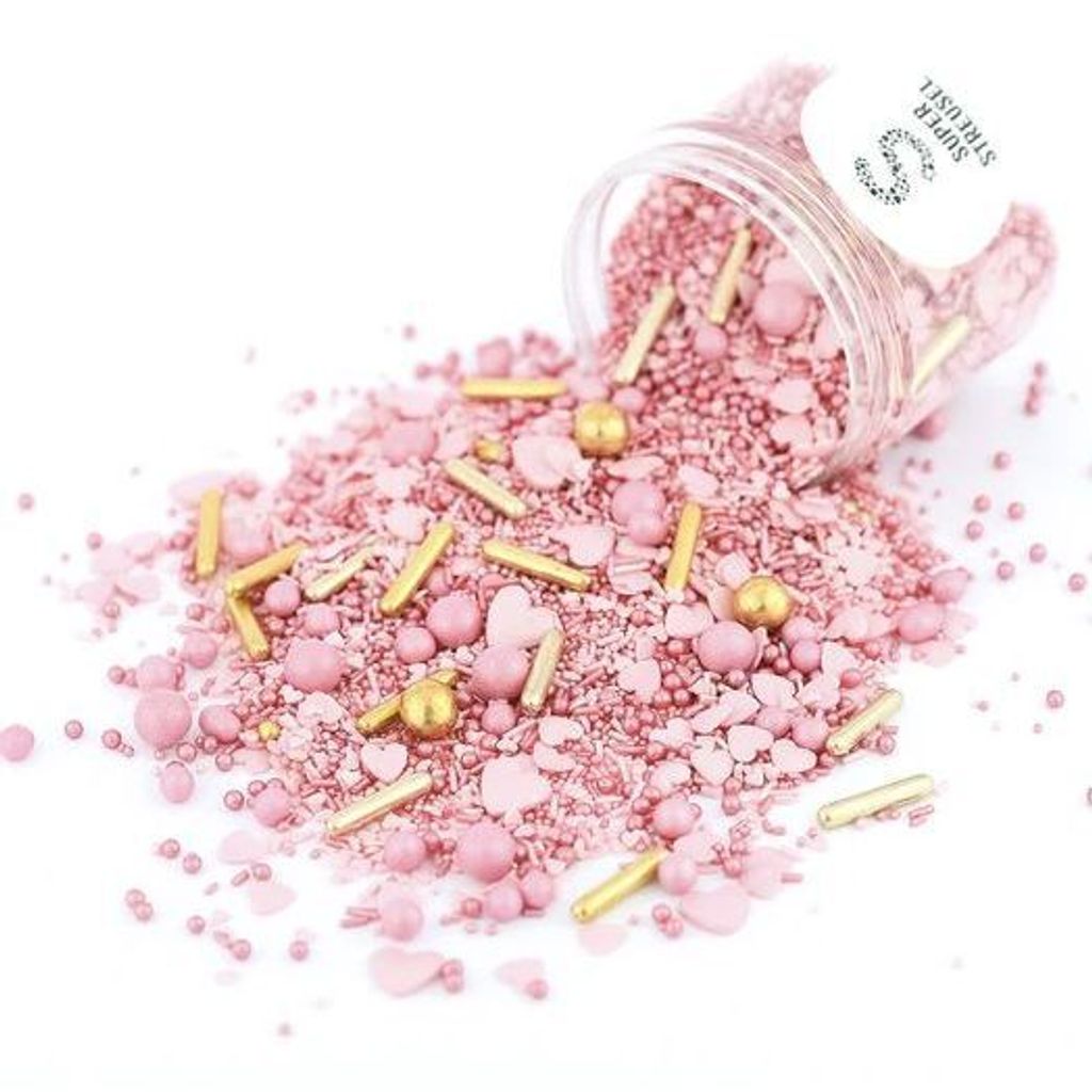 Zuckerdekoration 90g rosa Valentinsgruß