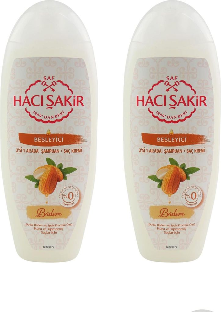 Haci Sakir Shampoo 2x 500 ml Mandel