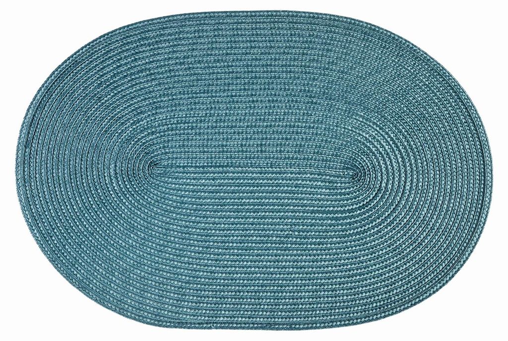 Platzset Polypro Petrol oval ca. 45x30 cm Platzdeckchen Produktbild 