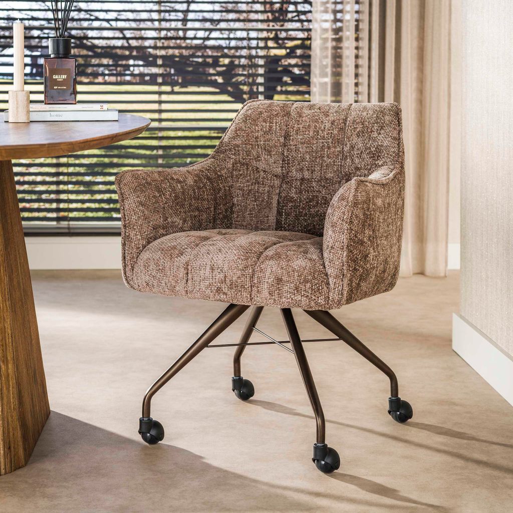 Hoyz Collection – Esszimmerstuhl Raster – Braun – 67 x 62 x 82 cm – 2er-Set