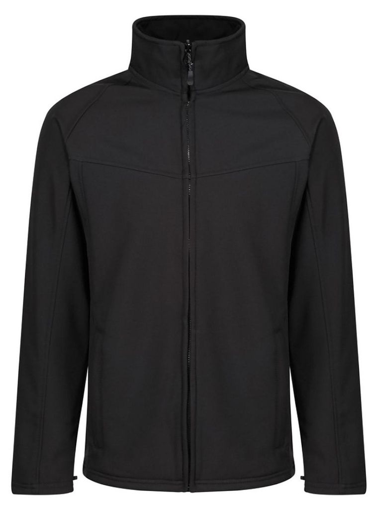 Regatta Uproar Herren Softshell-Fleecejacke, windabweisend LT381 (4XL) (Schwarz)