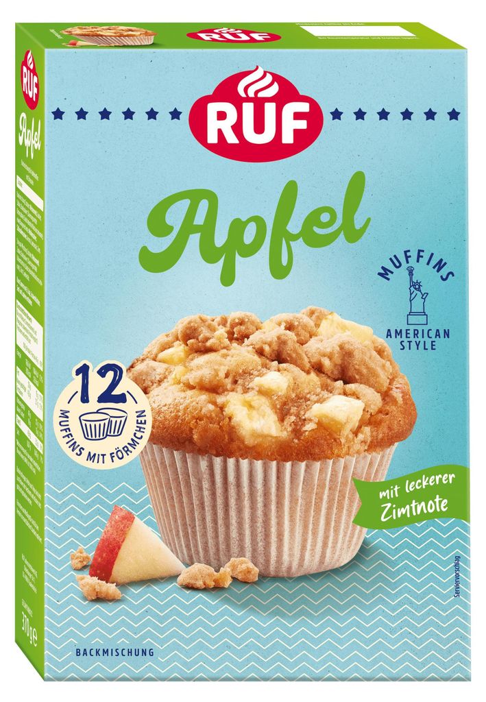 RUF Muffins Apfel Backmischung Produktbild 