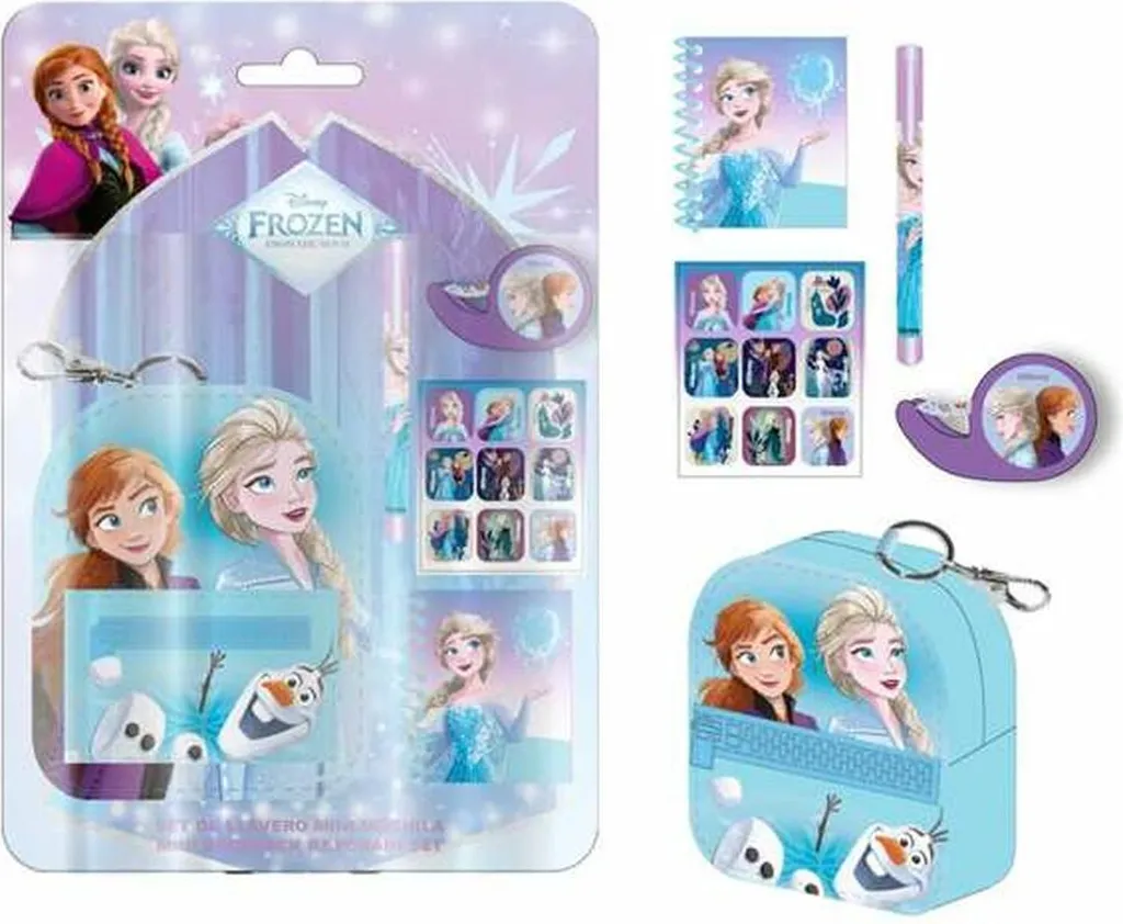Set di Cancelleria Frozen 5 Pezzi Disney - Kit Scuola Elsa e Anna
