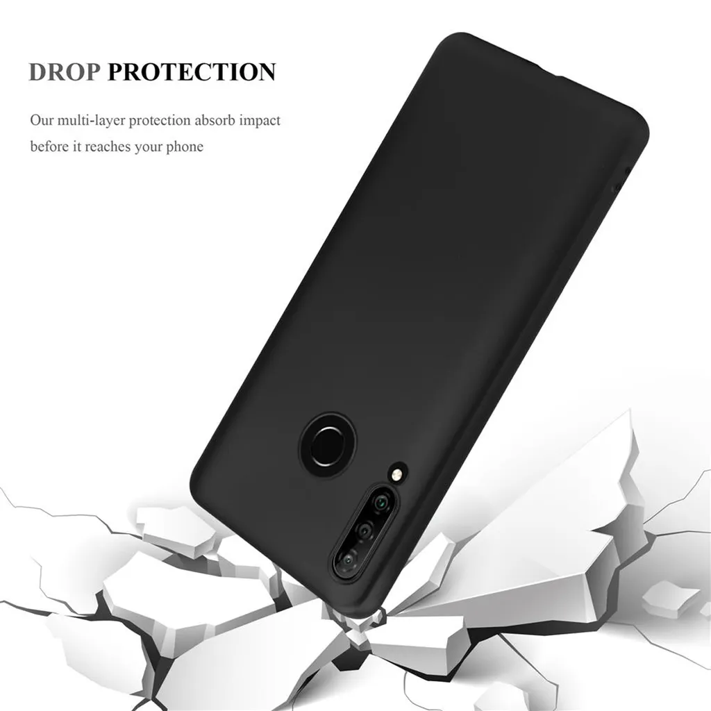 Custodia Cadorabo Huawei P30 Lite: Cover Silicone TPU Nero Robusta - 7