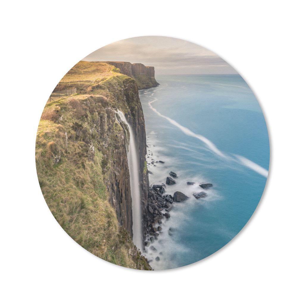 MuchoWow Mauspad Mousepad Klippen von Skye, Schottland 30x30 cm - Mousepads - Maus Mat - Pad - Mausunterlage - Tischunterlage - Schreibtischmatten