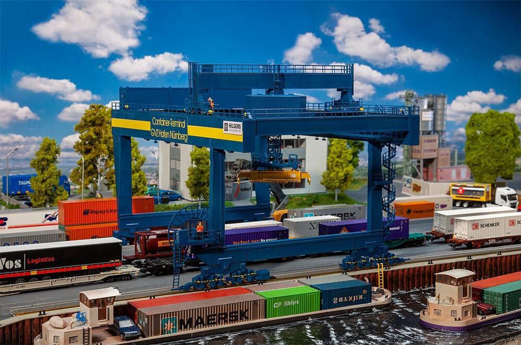 Faller 120291 - 1/87 / H0 Containerbrücke GVZ Hafen Nürnberg - Neu