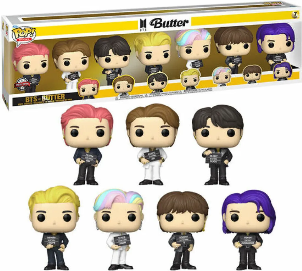 Coffret Funko Pop BTS Butter édition exclusive avec 7 figurines pop