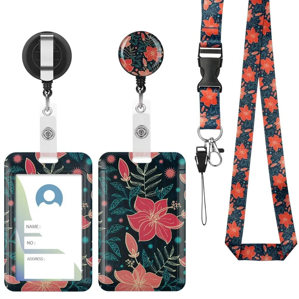 Lanière porte-badge avec clip solide et fermeture rapide sécurisée