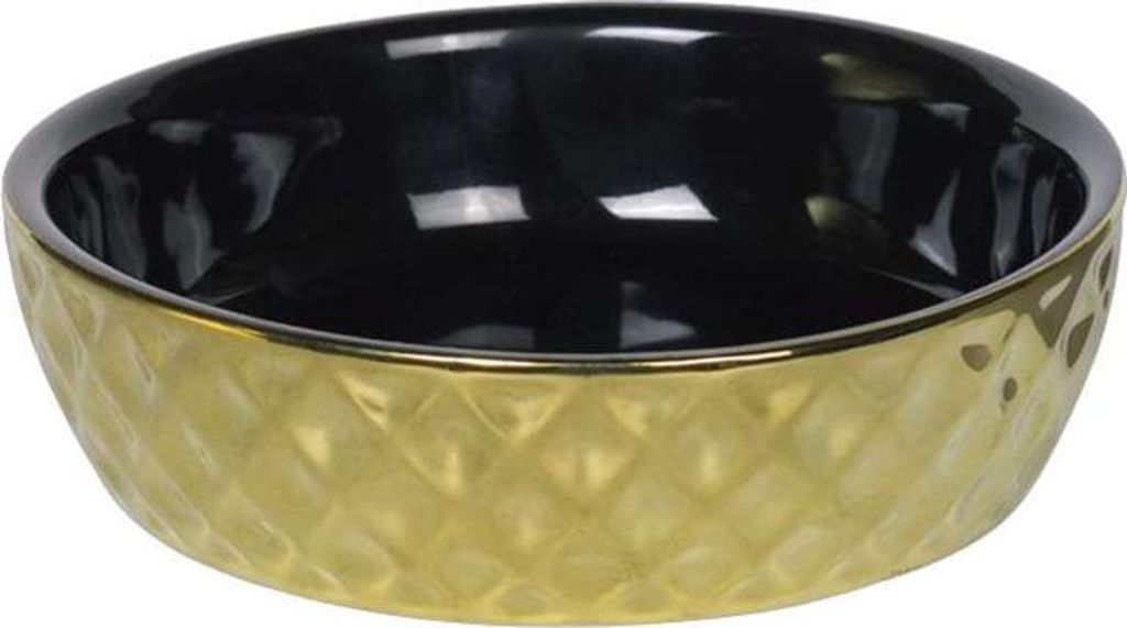 Nobby Katzennapf Keramik gold, Maße: Ø 20 x 7 cm