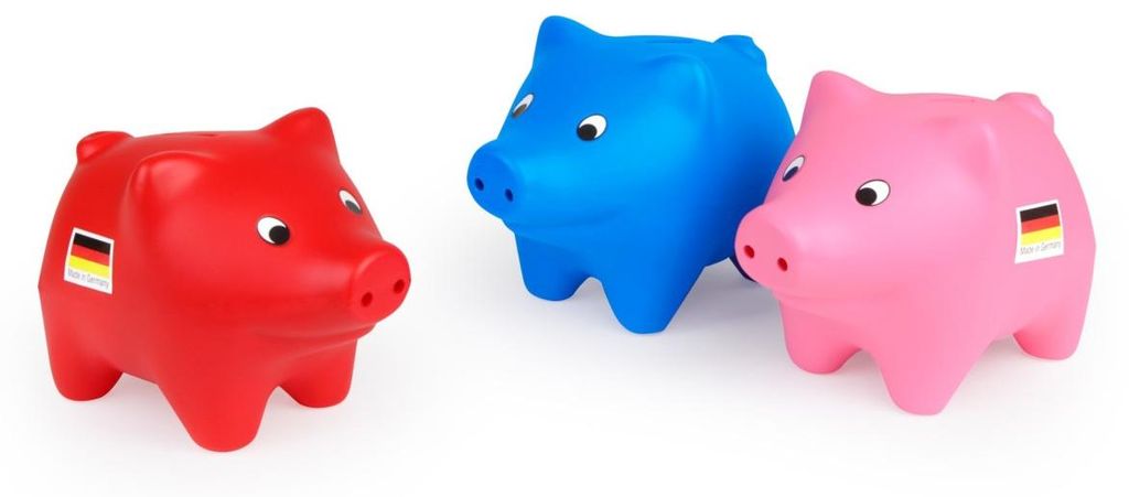 LENA Sparschwein 19cm farblich sortiert, 1 Stück Produktbild 