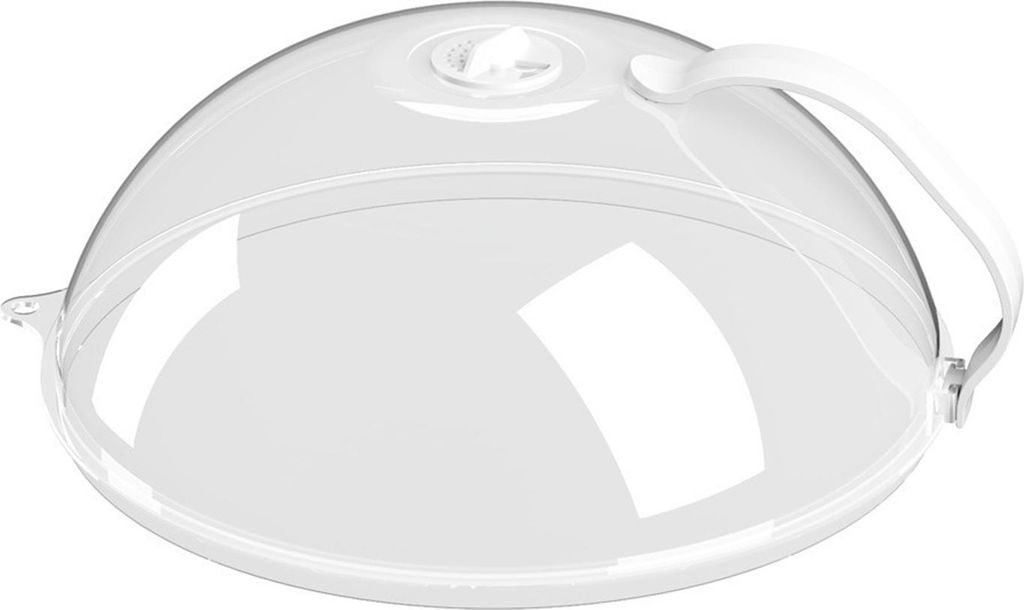 Spritzschutz für die Mikrowelle, hitzebeständig, BPA-frei, transparenter Deckel mit verstellbarer Entlüftung und Cool-Touch-Griffen, Spritzschut...