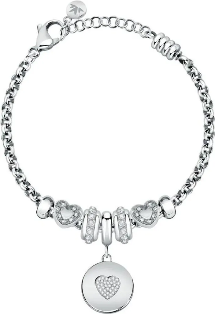 Morellato Drops SCZ1252: Raffinato Bracciale Romantico in Acciaio