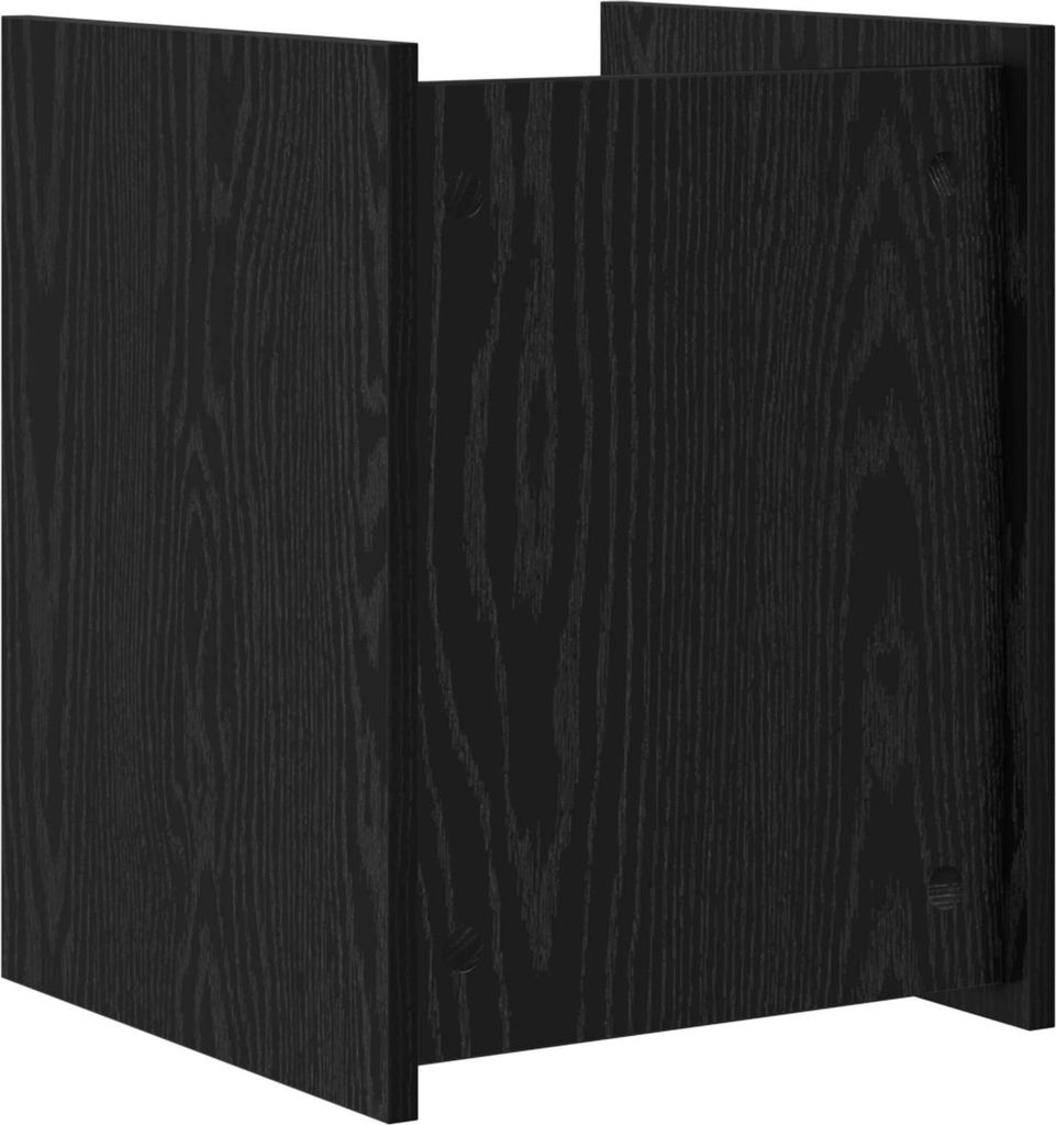 Magazinregal Schwarz Eichen-Optik 35 x 35 x 45 cm Holzwerkstoff