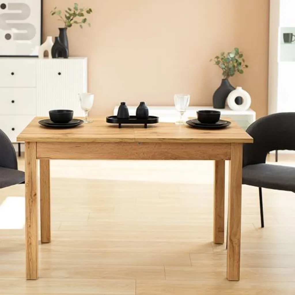 Table de repas modulable chêne wotan BOGATA idéale pour réceptions - 5