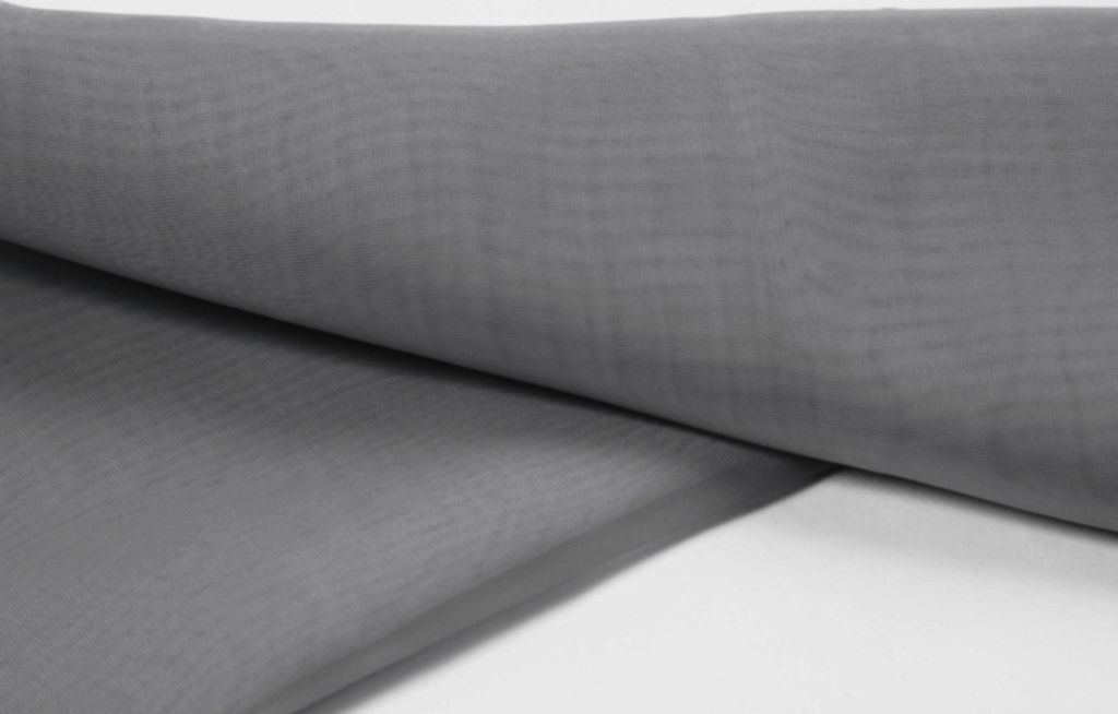 Chiffon Stoff Meterware 150 cm Breite, Grau Produktbild 