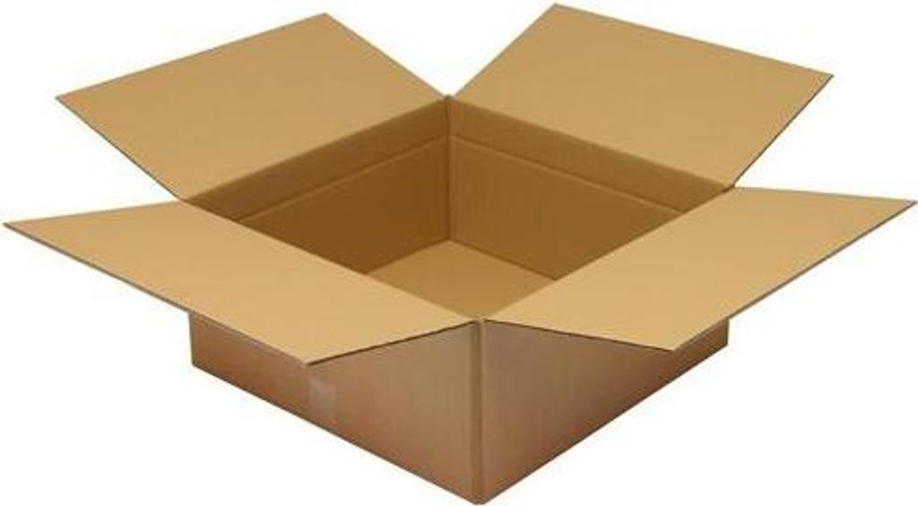Faltkarton 2-wellig Maße 550x550x250mm Qualität 2.30BC braun TRANSPAK