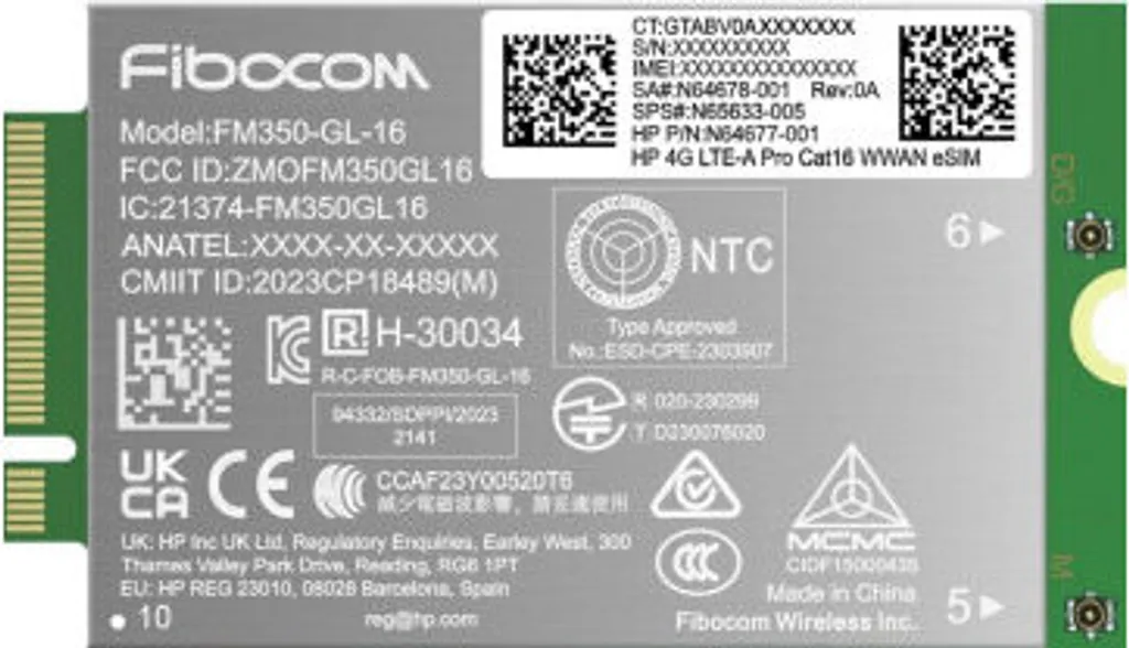 Modulo WWAN HP 4G LTE-A: Connessione Internet Mobile per EliteBook e ProBook - 2
