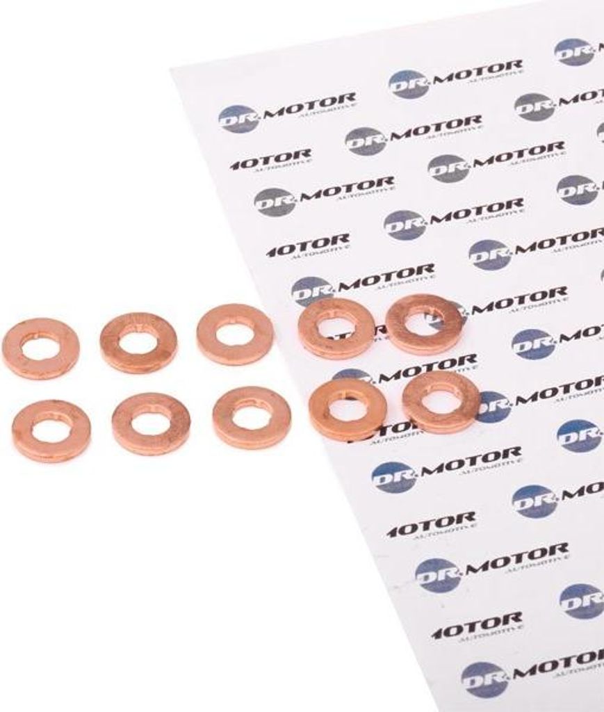 10x DR.MOTOR AUTOMOTIVE Wärmeschutzscheibe Einspritzanlage DRM0147 für VW LT 28-46 II Kastenwagen (2DA, 2DD, 2DH) 2mm Kupfer 7,3mm 16mm