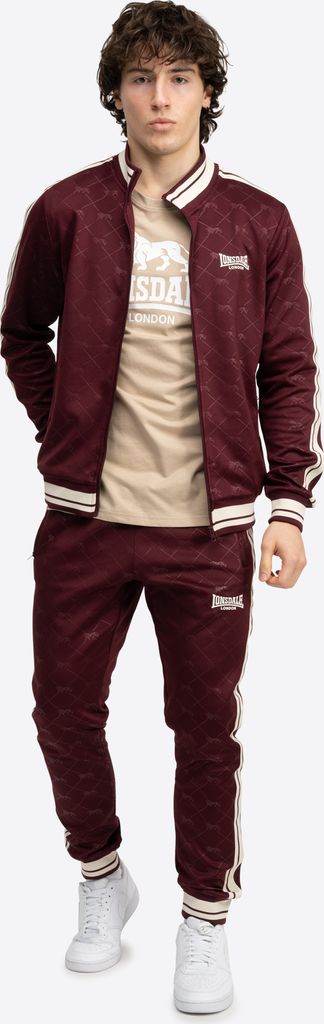 Lonsdale Herren Trainingsanzug Ashwell oxblood/ecru L Produktbild 