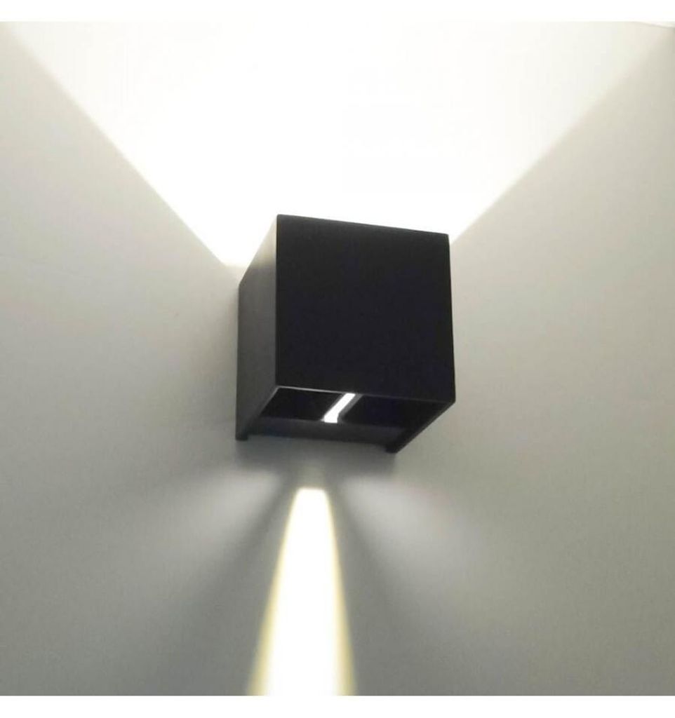Design Wandleuchte LED Winkel verstellbar - Schwarz IP54 - Cubic