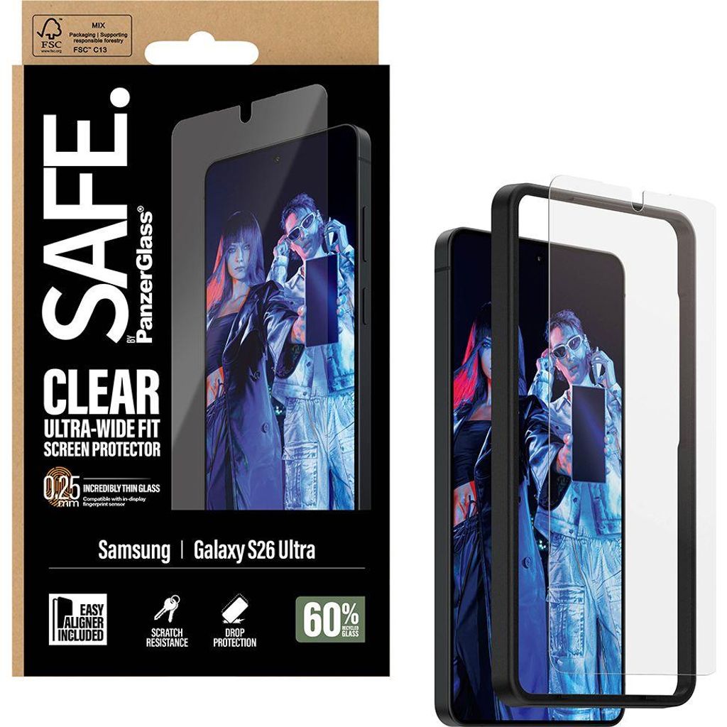 PanzerGlass SAFE. by ® Displayschutz Samsung Galaxy S26 Produktbild 